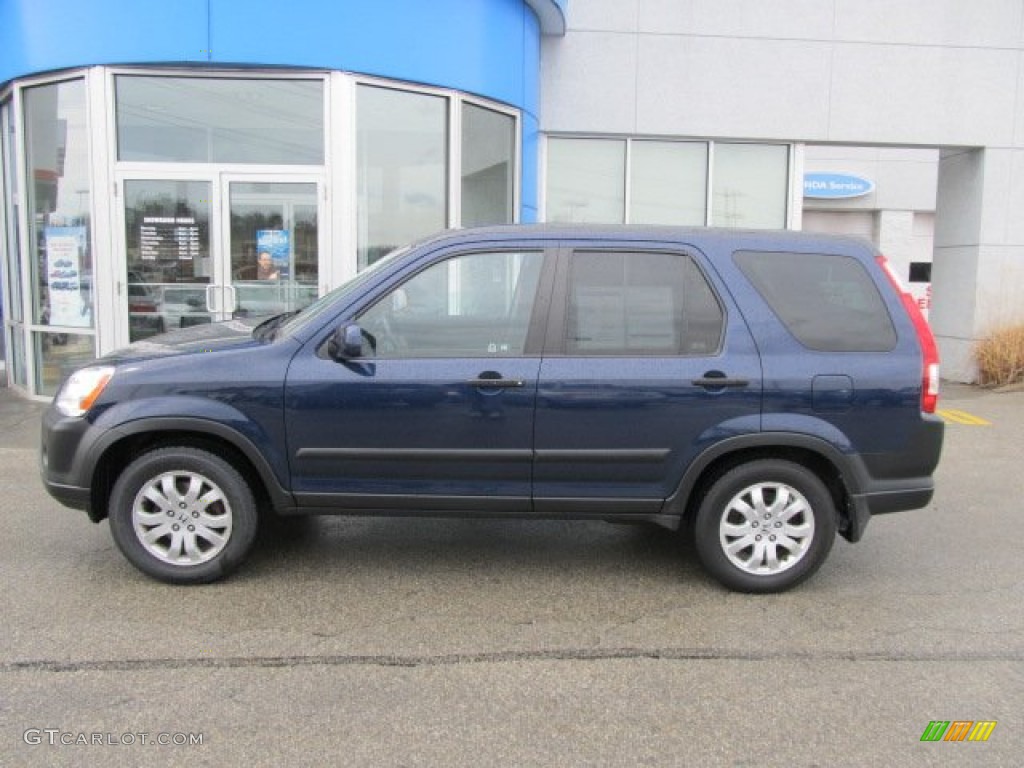 2006 CR-V EX 4WD - Royal Blue Pearl / Black photo #4