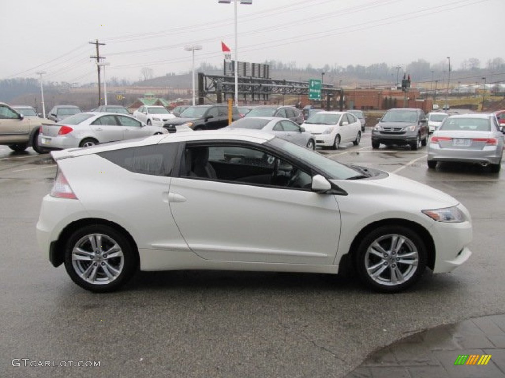 Premium White Pearl 2011 Honda CR-Z EX Navigation Sport Hybrid Exterior Photo #61654429