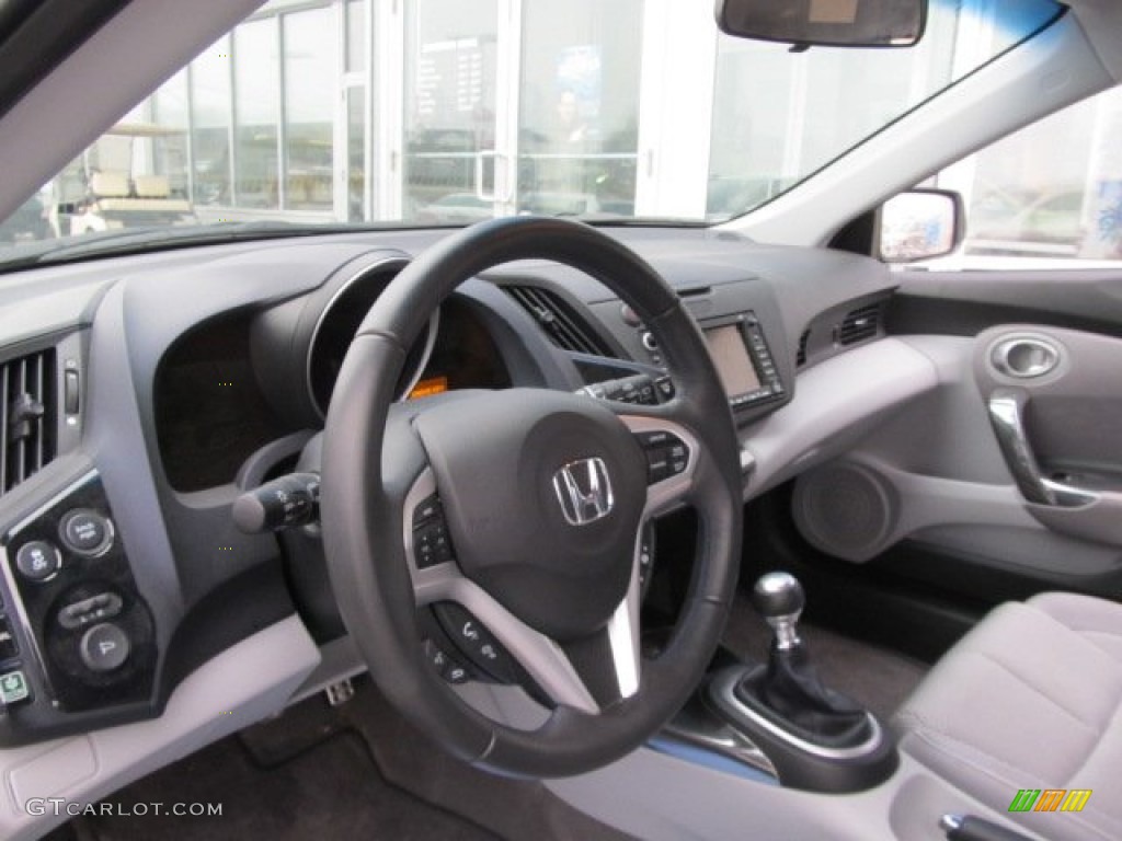 Gray Fabric Interior 2011 Honda CR-Z EX Navigation Sport Hybrid Photo #61654454