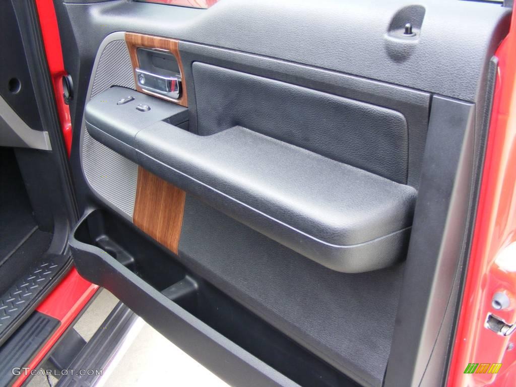 2004 F150 Lariat SuperCab 4x4 - Bright Red / Black/Medium Flint photo #31