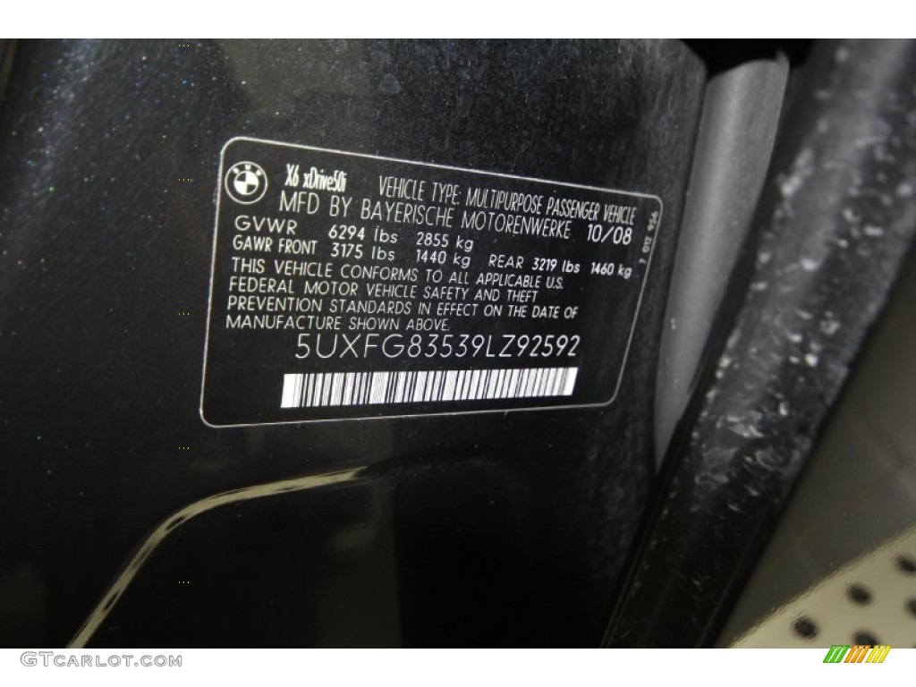 2009 X6 xDrive50i - Black Sapphire Metallic / Sand Beige Nevada Leather photo #10