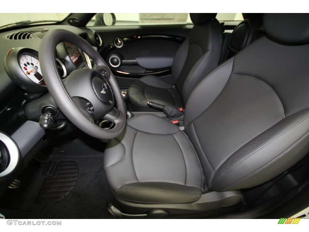 Carbon Black Interior 2012 Mini Cooper S Coupe Photo #61656699