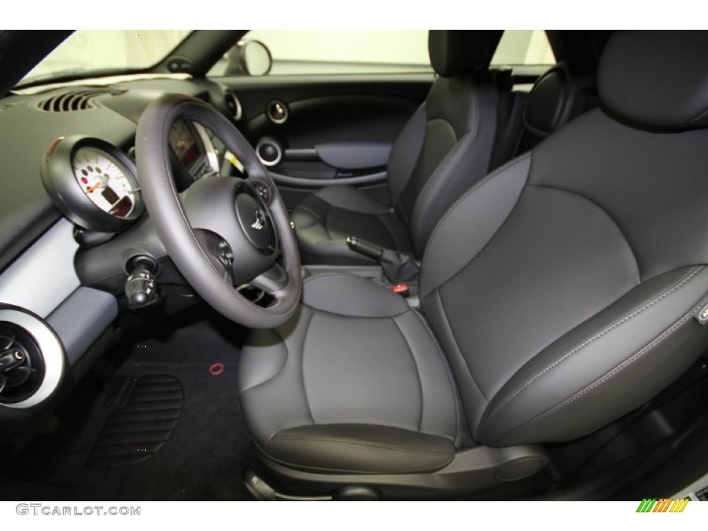 Carbon Black Interior 2012 Mini Cooper Coupe Photo #61656908