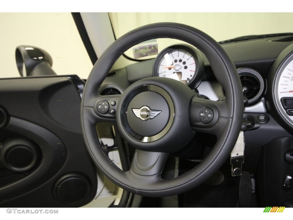 2012 Cooper Hardtop - Pepper White / Carbon Black photo #23