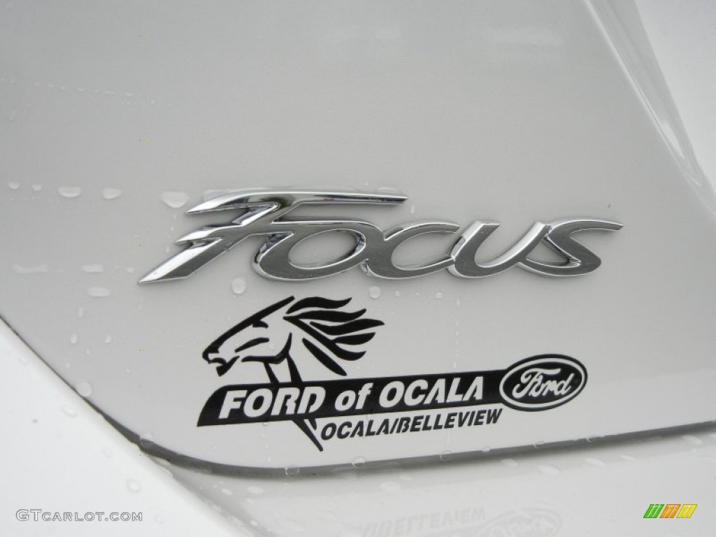 2012 Focus SEL 5-Door - White Platinum Tricoat Metallic / Stone photo #4