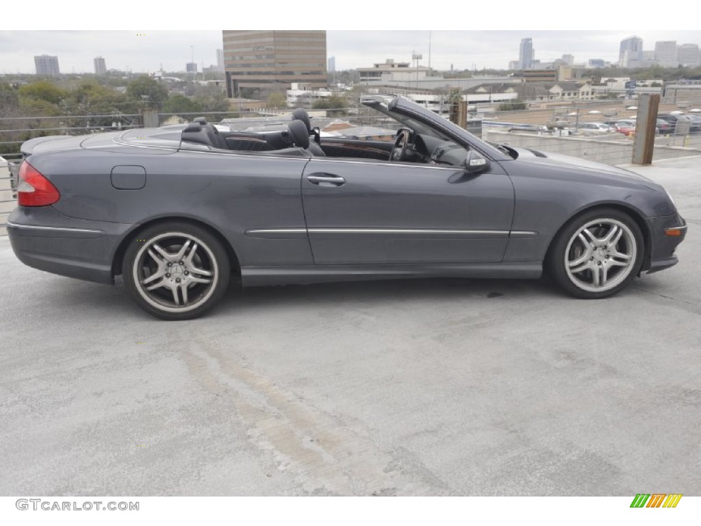 Steel Grey Metallic 2008 Mercedes-Benz CLK 550 Cabriolet Exterior Photo #61658239