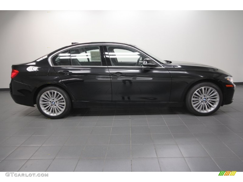 2012 3 Series 328i Sedan - Black Sapphire Metallic / Black photo #2