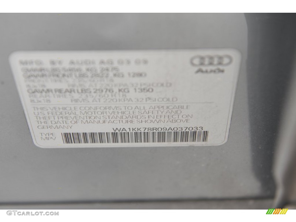 2009 Q5 3.2 Premium quattro - Quartz Gray Metallic / Cardamom Beige photo #8