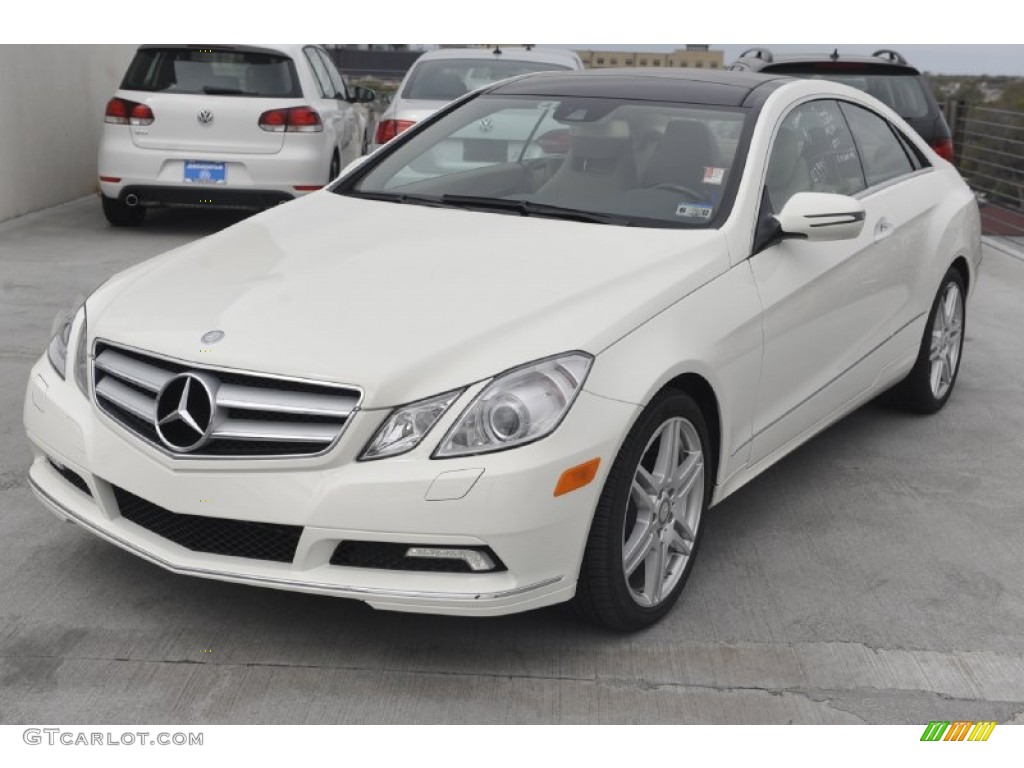 Arctic White 2010 Mercedes-Benz E 350 Coupe Exterior Photo #61658508