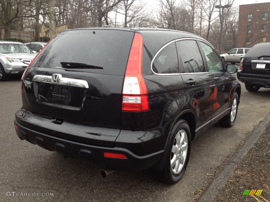 2009 CR-V EX-L 4WD - Crystal Black Pearl / Black photo #8