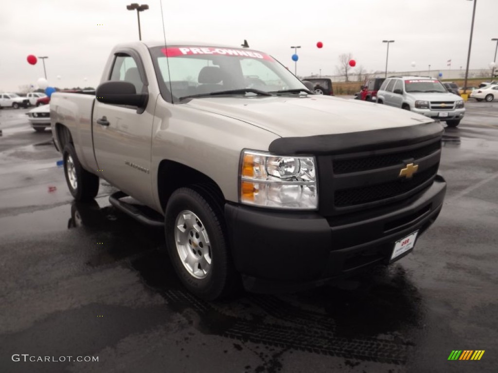 2009 Silverado 1500 Regular Cab - Silver Birch Metallic / Dark Titanium photo #3