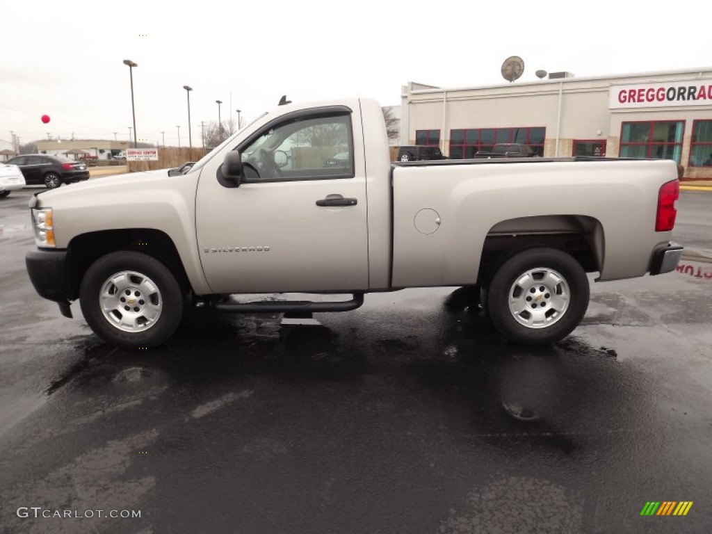 2009 Silverado 1500 Regular Cab - Silver Birch Metallic / Dark Titanium photo #8