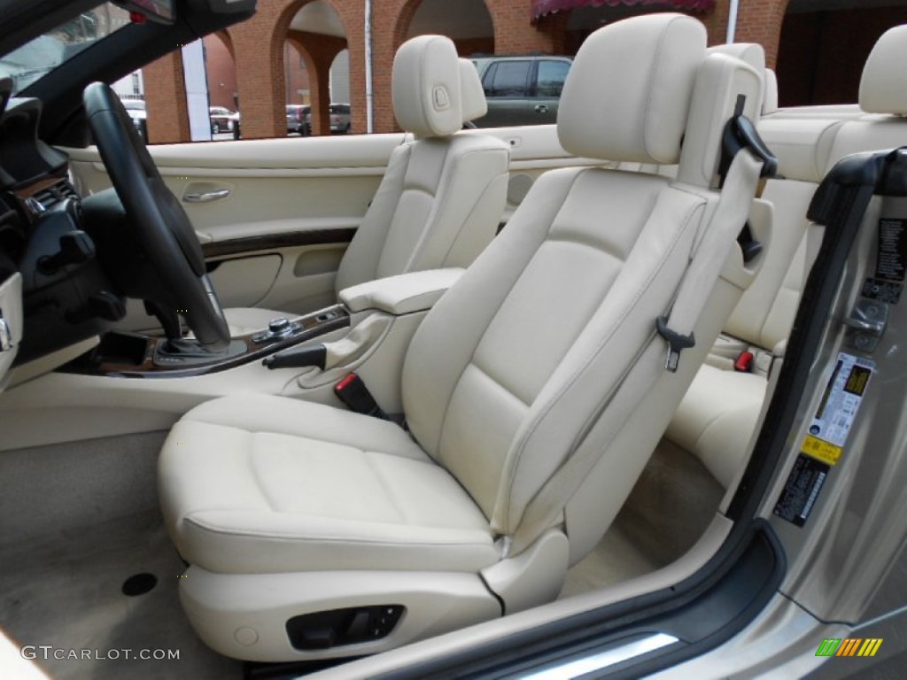 Cream Beige Interior 2010 BMW 3 Series 328i Convertible Photo #61659210