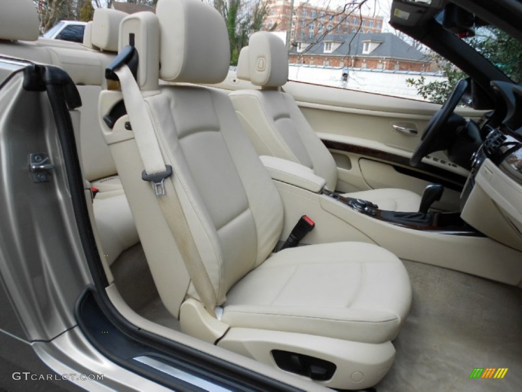 Cream Beige Interior 2010 BMW 3 Series 328i Convertible Photo #61659217