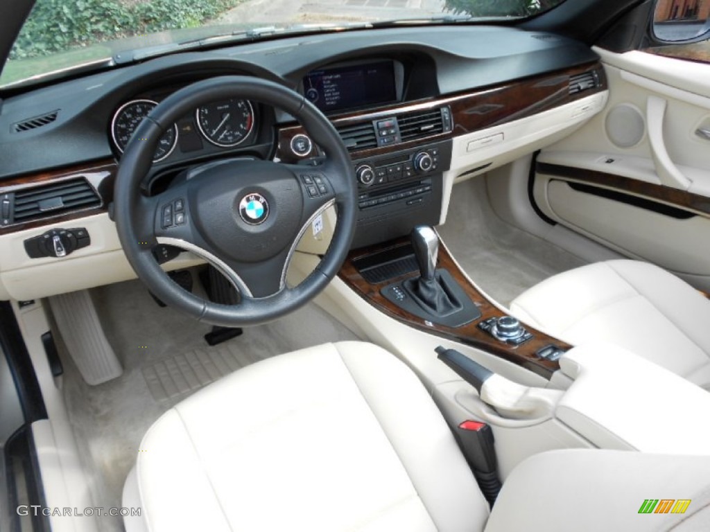 Cream Beige Interior 2010 BMW 3 Series 328i Convertible Photo #61659356