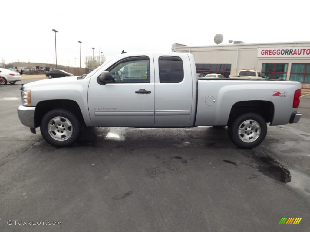 2012 Silverado 1500 LT Extended Cab 4x4 - Silver Ice Metallic / Light Titanium/Dark Titanium photo #8