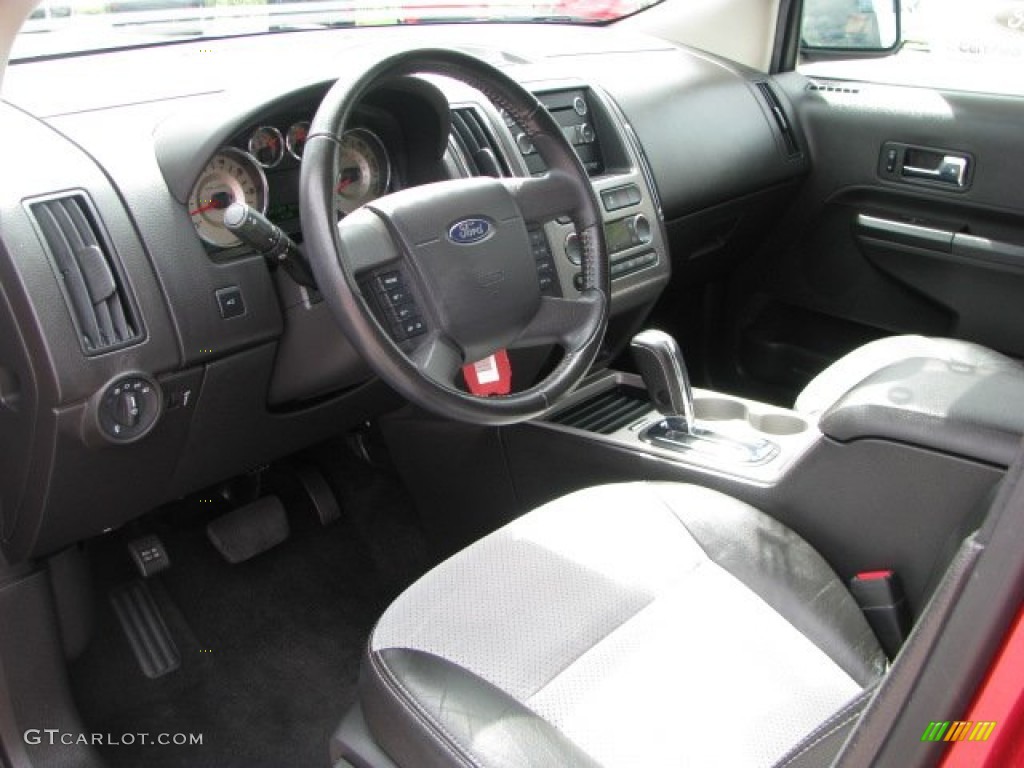 Sport Black Leather/Grey Alcantara Interior 2010 Ford Edge Sport Photo #61660609