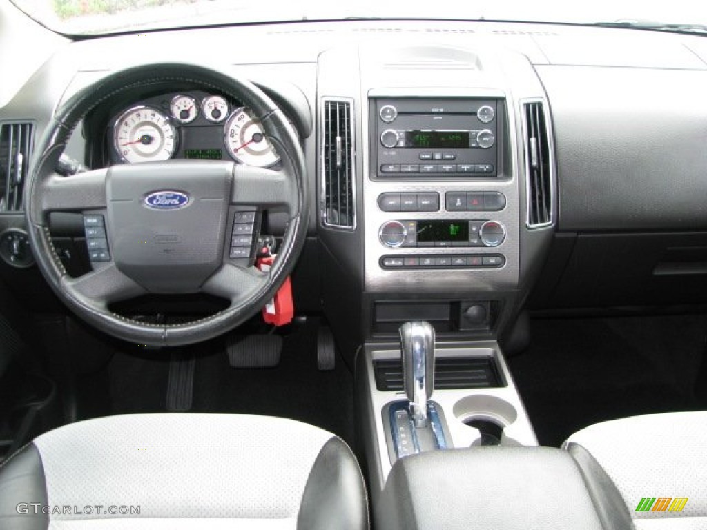 2010 Ford Edge Sport Sport Black Leather/Grey Alcantara Dashboard Photo #61660660