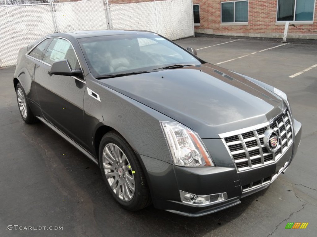 2012 CTS 4 AWD Coupe - Thunder Gray ChromaFlair / Ebony/Ebony photo #3