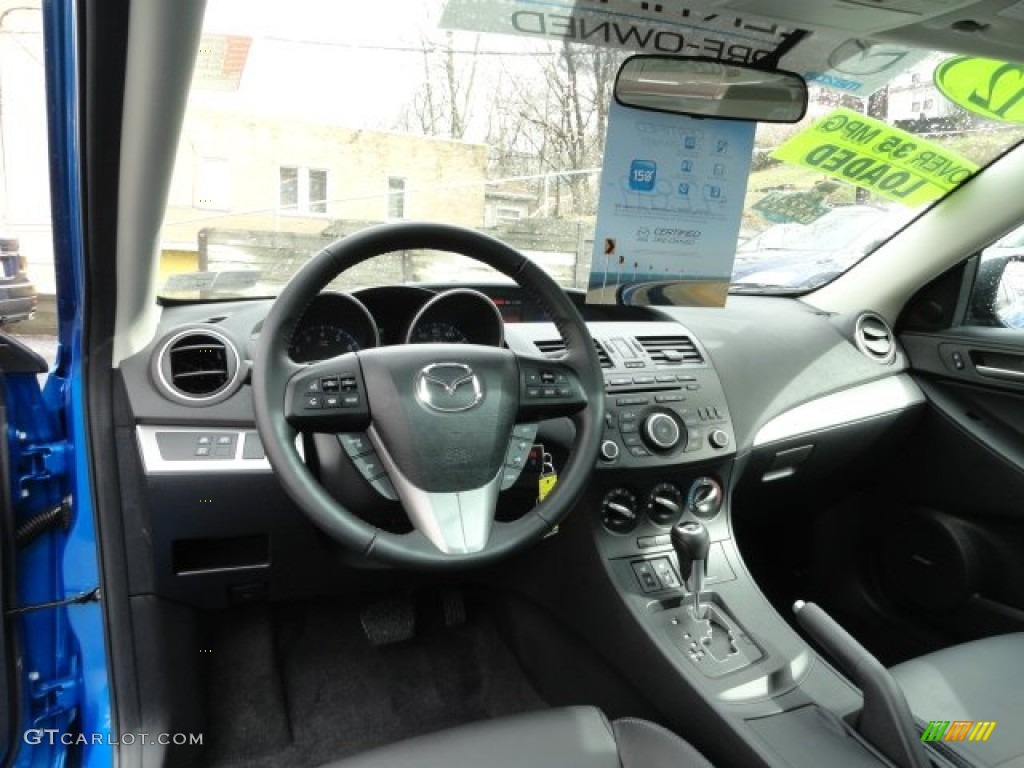 2012 Mazda MAZDA3 i Grand Touring 4 Door Black Dashboard Photo #61661920