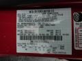 U6: Red Candy Metallic 2010 Mercury Milan V6 Premier Color Code