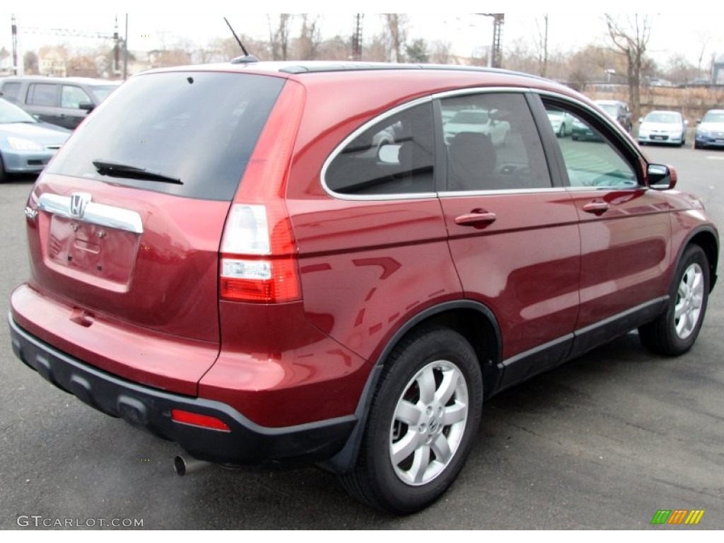 2009 CR-V EX-L 4WD - Tango Red Pearl / Gray photo #8