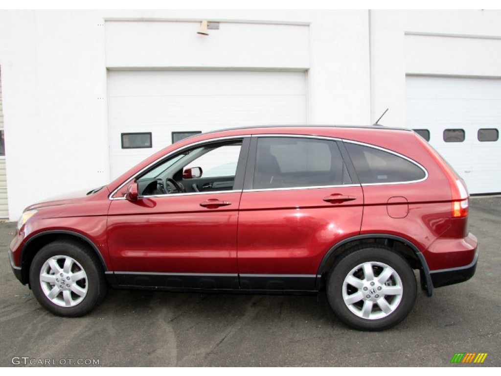 2009 CR-V EX-L 4WD - Tango Red Pearl / Gray photo #14