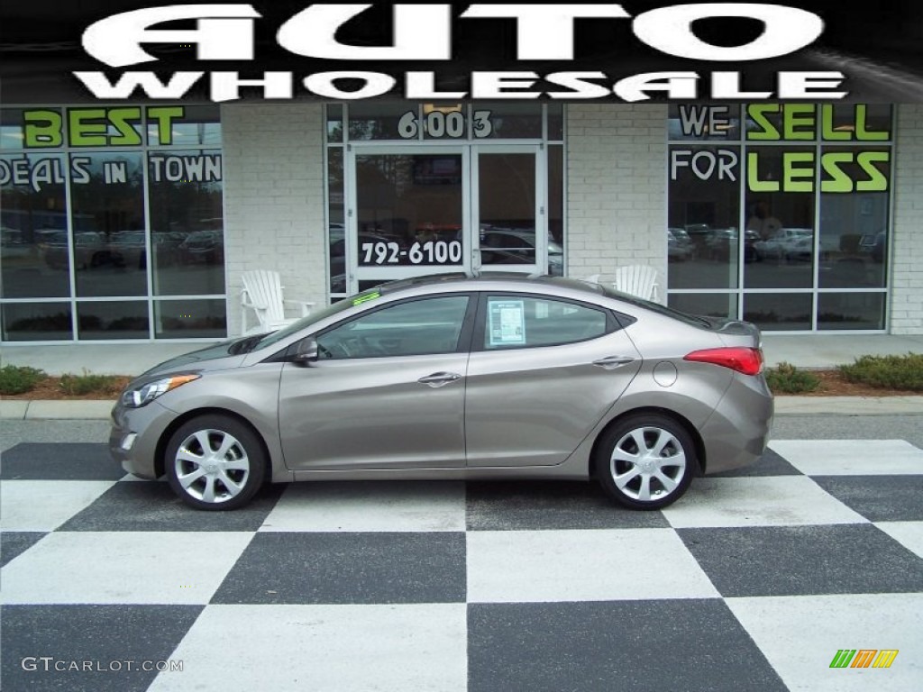 2012 Elantra Limited - Desert Bronze / Beige photo #1