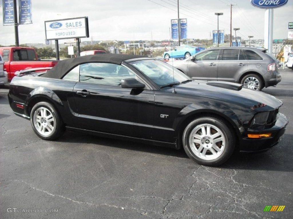 2008 Mustang GT Premium Convertible - Black / Dark Charcoal photo #1