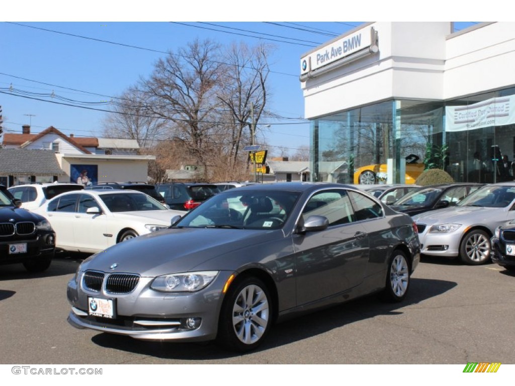 2011 3 Series 328i xDrive Coupe - Space Gray Metallic / Gray Dakota Leather photo #1