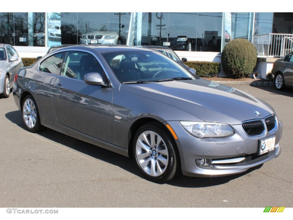 2011 3 Series 328i xDrive Coupe - Space Gray Metallic / Gray Dakota Leather photo #3