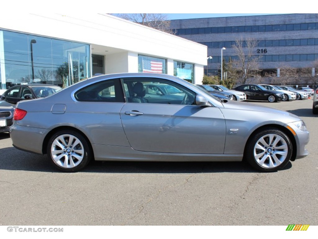 2011 3 Series 328i xDrive Coupe - Space Gray Metallic / Gray Dakota Leather photo #4