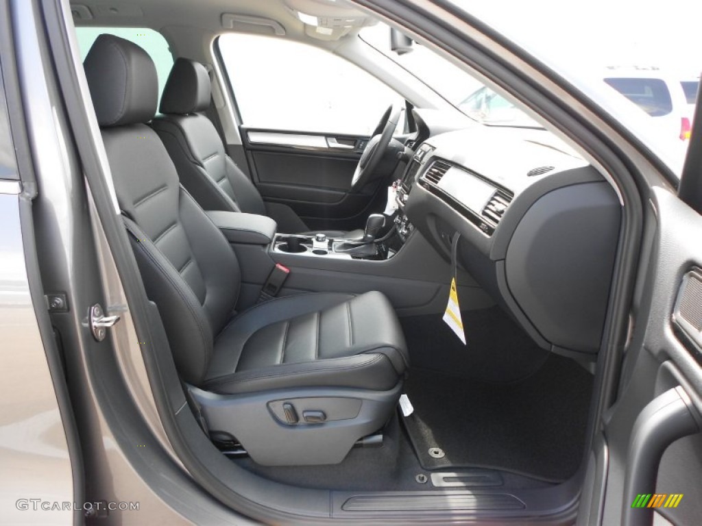 Black Anthracite Interior 2012 Volkswagen Touareg VR6 FSI Sport 4XMotion Photo #61665240