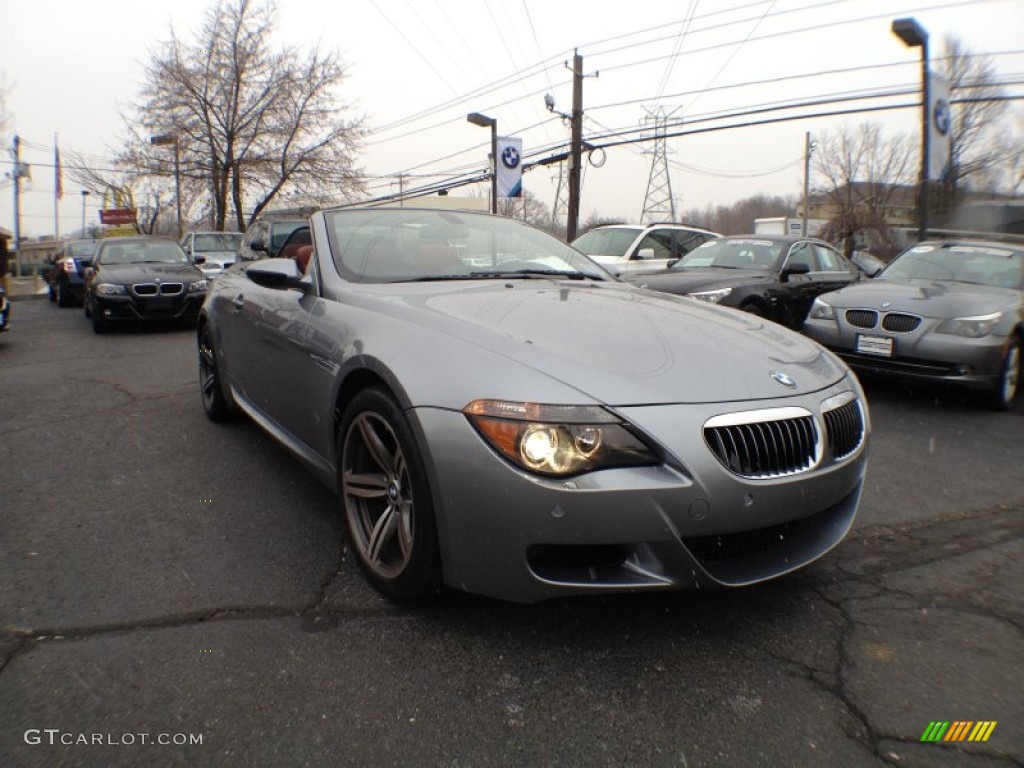 2007 M6 Convertible - Silver Grey Metallic / Indianapolis Red photo #3