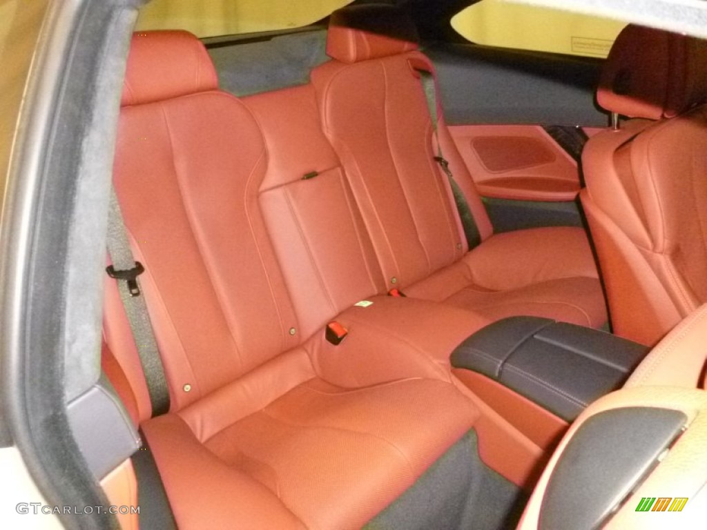 Vermillion Red Nappa Leather Interior 2012 BMW 6 Series 650i Coupe Photo #61666351