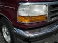 1996 Dark Toreador Red Metallic Ford F150 XLT Regular Cab  photo #2