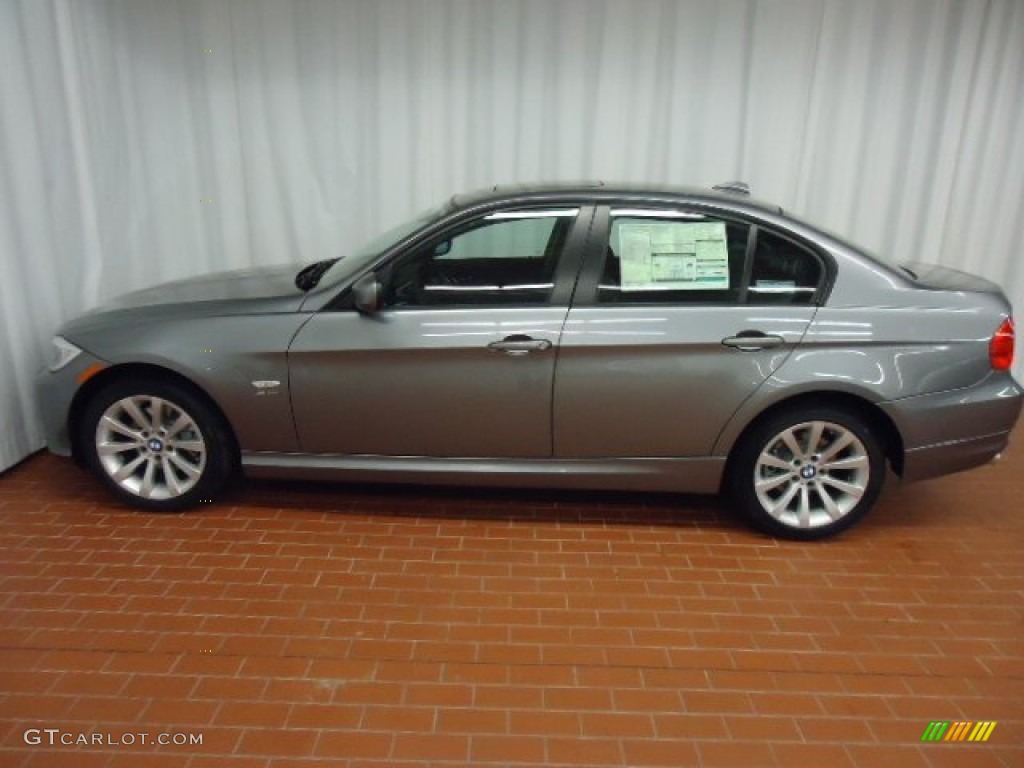 2011 3 Series 328i xDrive Sedan - Space Gray Metallic / Black photo #4