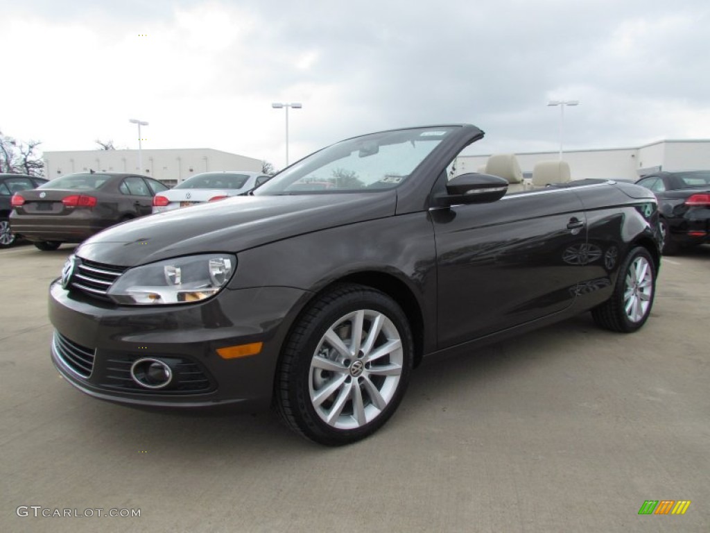 Black Oak Brown Metallic 2012 Volkswagen Eos Komfort Exterior Photo #61667324