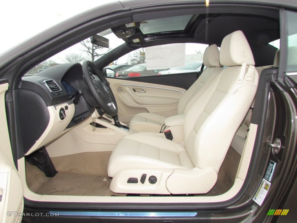 Cornsilk Beige Interior 2012 Volkswagen Eos Komfort Photo #61667341