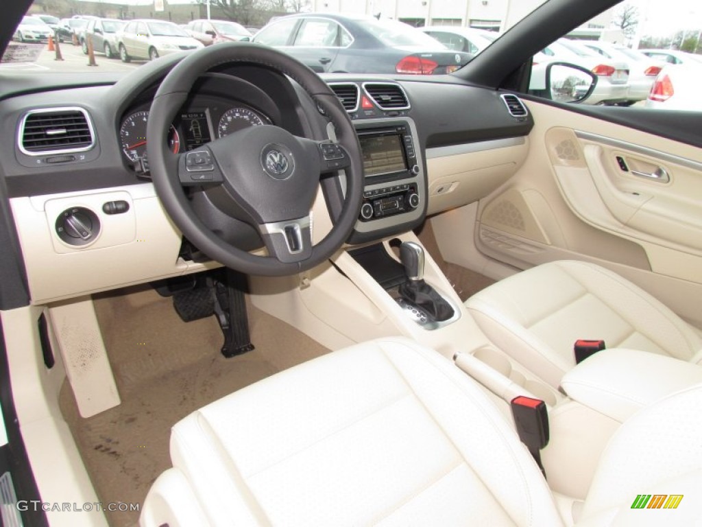 Cornsilk Beige Interior 2012 Volkswagen Eos Komfort Photo #61667351