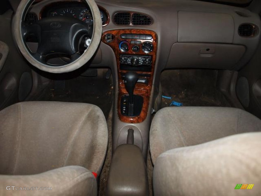 2000 Elantra GLS Sedan - Forest Green / Beige photo #5