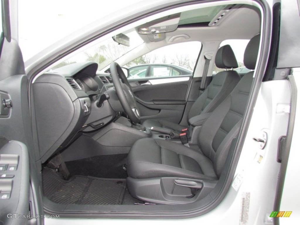 Titan Black Interior 2012 Volkswagen Jetta SEL Sedan Photo #61668581
