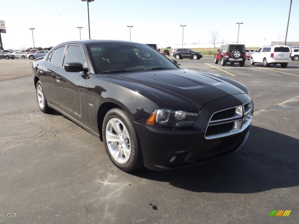 Brilliant Black Crystal Pearl 2011 Dodge Charger R/T Plus Exterior Photo #61671494