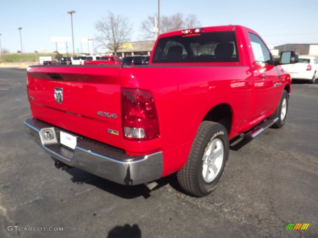 2011 Ram 1500 SLT Regular Cab 4x4 - Flame Red / Dark Slate Gray/Medium Graystone photo #5