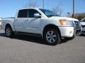 2010 Blizzard White Nissan Titan LE Crew Cab 4x4  photo #2