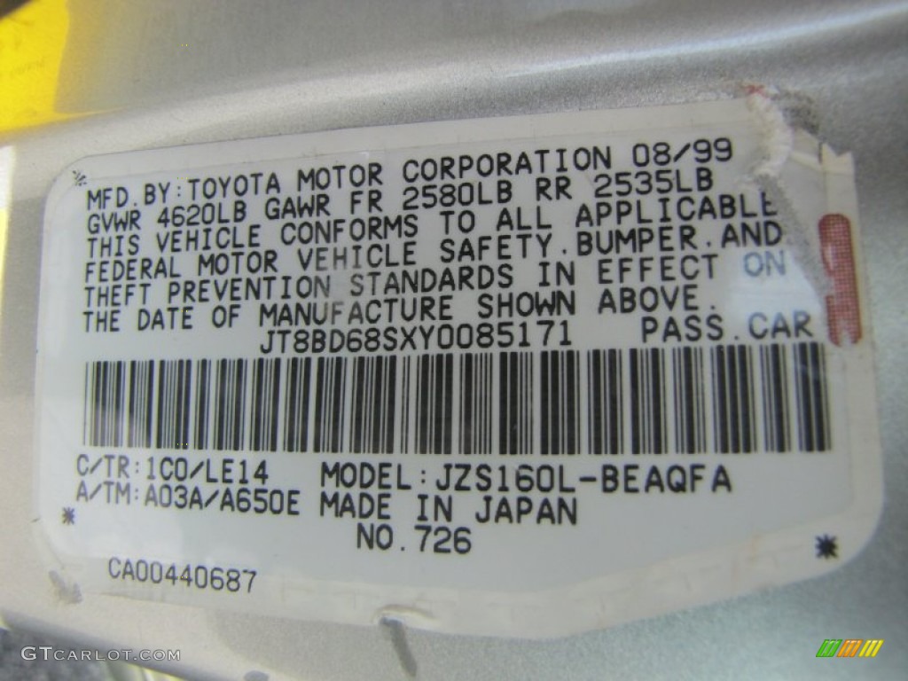 2000 Lexus GS 300 Parts Photos