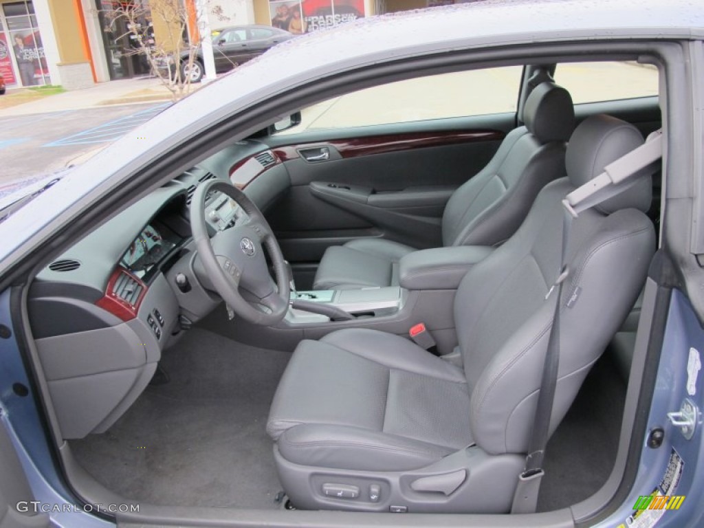 Dark Stone Gray Interior 2004 Toyota Solara SE V6 Coupe Photo #61672562