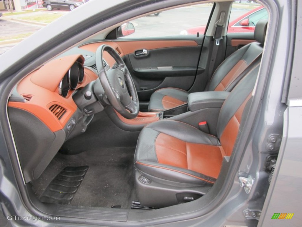 Ebony/Brick Red Interior 2008 Chevrolet Malibu LTZ Sedan Photo #61672706