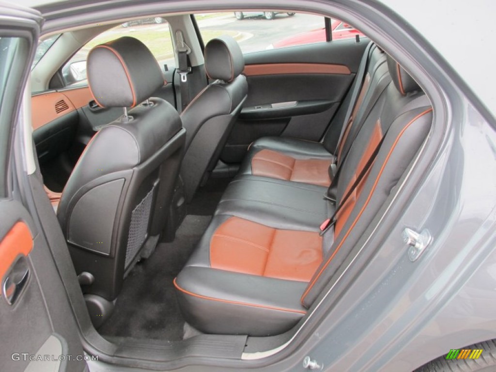 Ebony/Brick Red Interior 2008 Chevrolet Malibu LTZ Sedan Photo #61672728