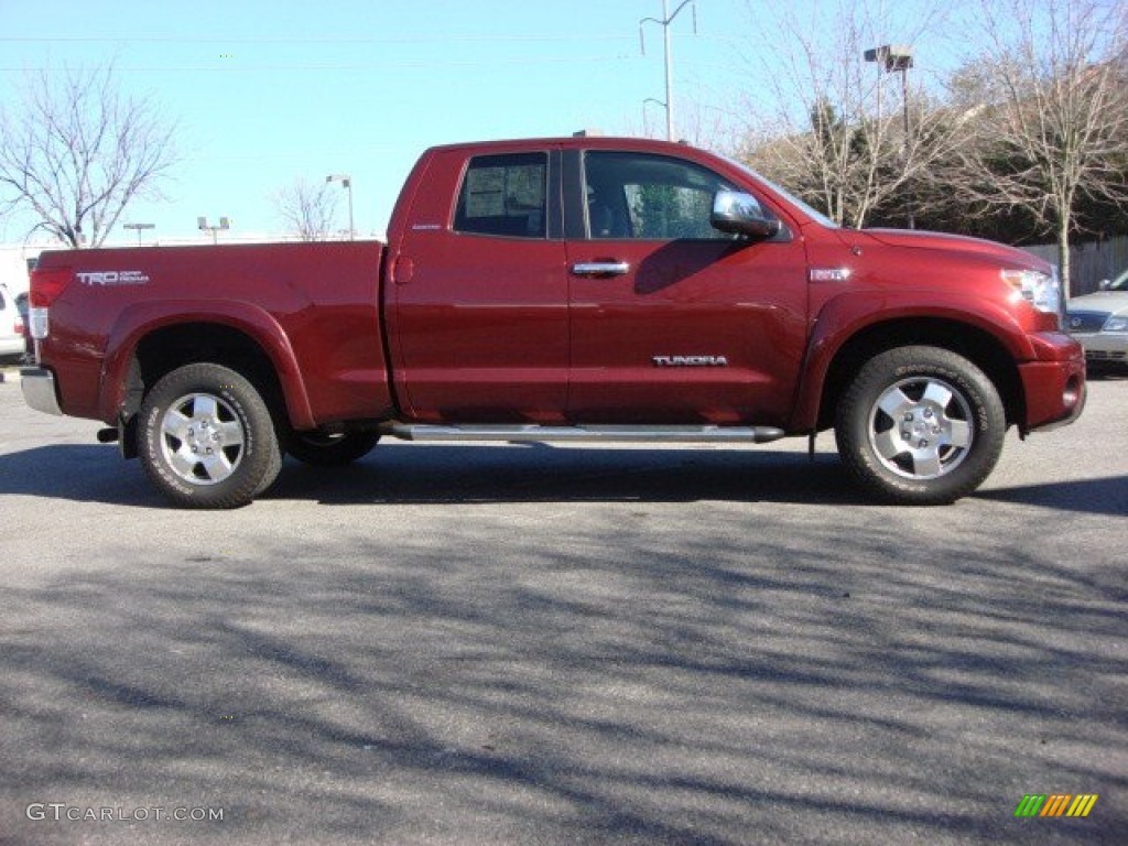2010 Tundra Limited Double Cab 4x4 - Salsa Red Pearl / Graphite Gray photo #3